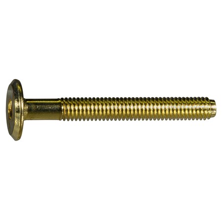Midwest Fastener Binding Screw, 1.00mm (Coarse), Steel, Brass, 8 PK 933707
